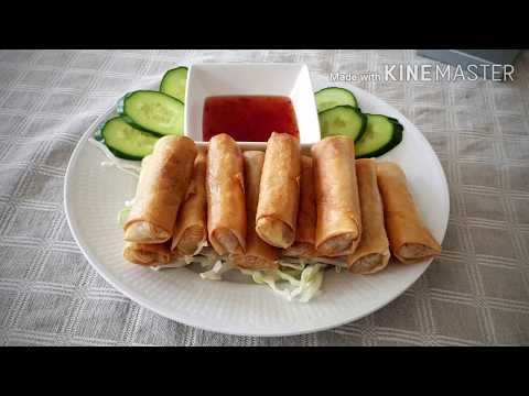 Video: Thailändsk Mat: Matlagning Av Vårrullar