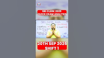 SBI Clerk 2025 l Quick Quant Exam Analysis 1st Shift l Exam Level Easy to Moderate?🤔