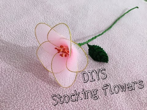 How to make easy n simple Stocking flowers-beginners