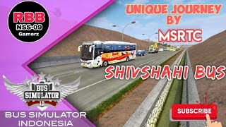 Unique Journey By MSRTC Shivshahi Bus In Bus Simulator Indonesia V3.6.1 Game Play. Bussid Game screenshot 2