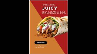 Easy Canva Food Ads Poster Design