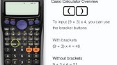 Basic Features of the Casio fx-300ES Calculator - YouTube