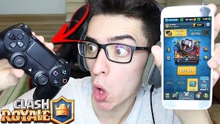 JOGUEI CLASH ROYALE NO CONTROLE DE PLAYSTATION 4!!!!!!