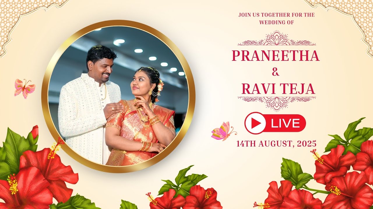 Praneetha & Ravi Teja's Wedding Live - K6 Photography Vijayawada - YouTube