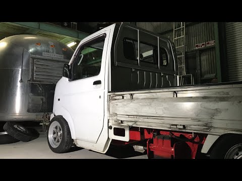 車高調もらったのでまだまだ下げます。suzuki carry 軽トラ