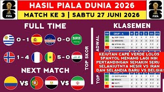 2026 World Cup Results - Uruguay vs Spain - Latest 2026 World Cup Standings Today