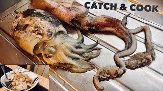 SQUID & CUTTLEFISH, Catch, Clean, Cook! Cooking Squid and Cuttlefish Noodles