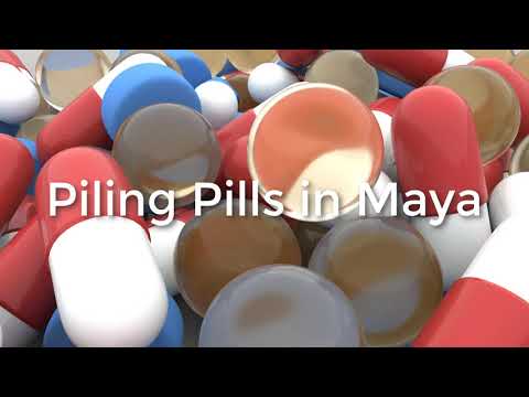 Piling Piles in Maya with Mash and Bullet