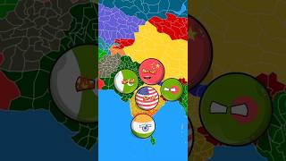 Pakistan, China, Bangladesh and America destroyed by India #nepal #india #pakistan #countryballs