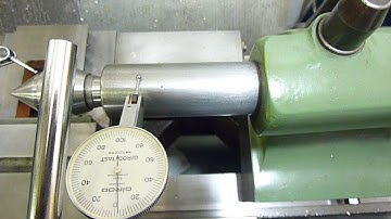 Lathe machine alignment of tail stock ( top side)