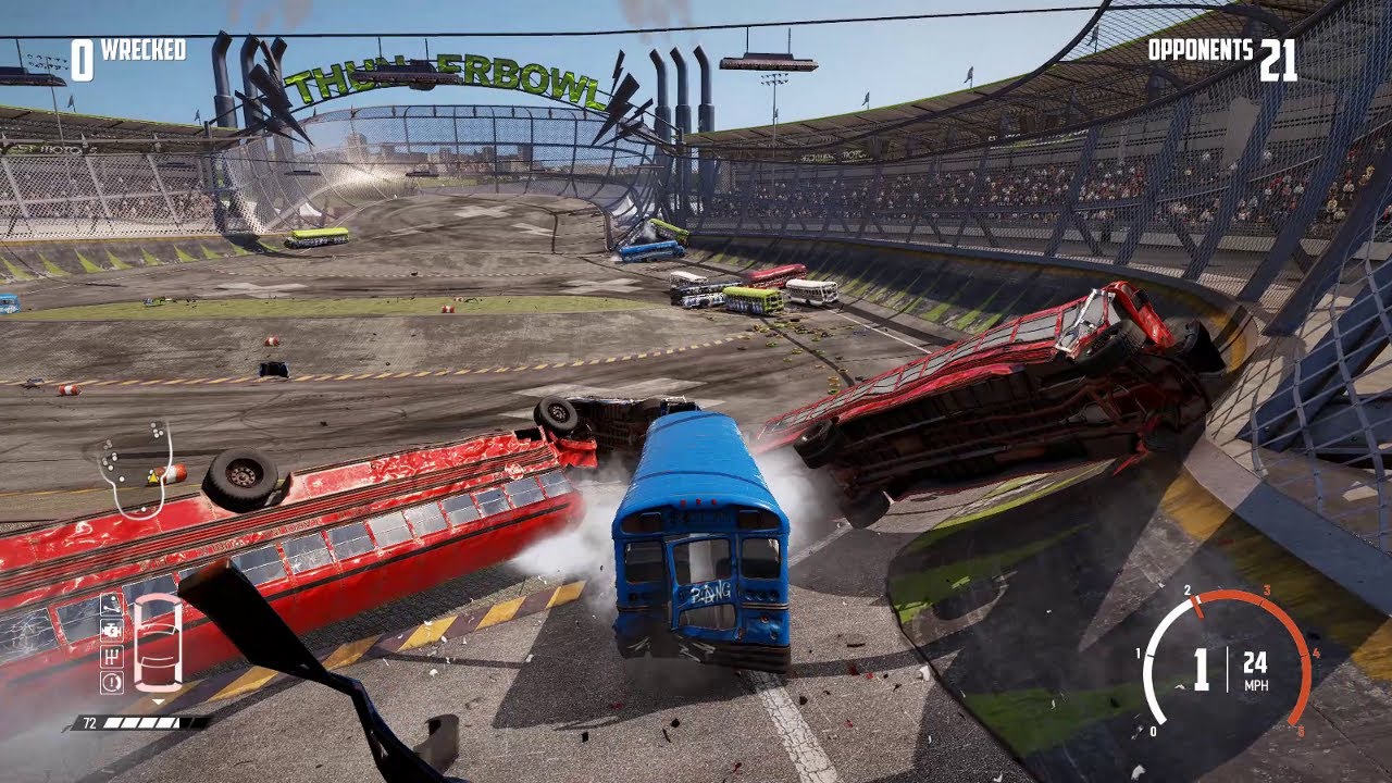 Awesome School Bus Demolition Derby - Crashing & Destruction - Wreckfest Complete Edition GTX 1070