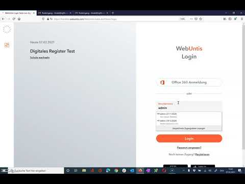 Administration Webuntis und O365