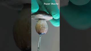 Mushroom Hair Pin | Paper Mache & Resin Art #mushroomart #uvresin