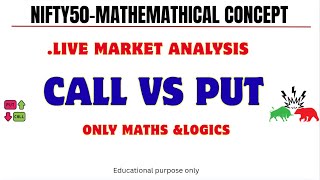 NIFTY-50|LIVE MARKET MATHEMATHICAL ANALYSIS|.CALL VS PUT .LOGIC ANALYSIS.