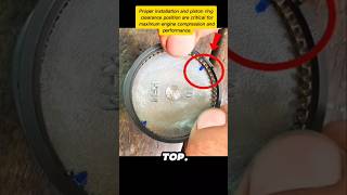 Why Are Piston Rings Different Colors? 🤔🔧 #EngineTips #PistonRing #MotorcycleRepair
