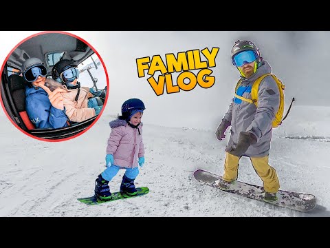 კირას პირველი SNOWBOARD - როგორ გავატარეთ ახალი წელი?