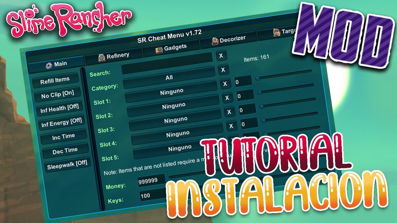 UMF - SR Cheat Menu (Slime Rancher Mod)