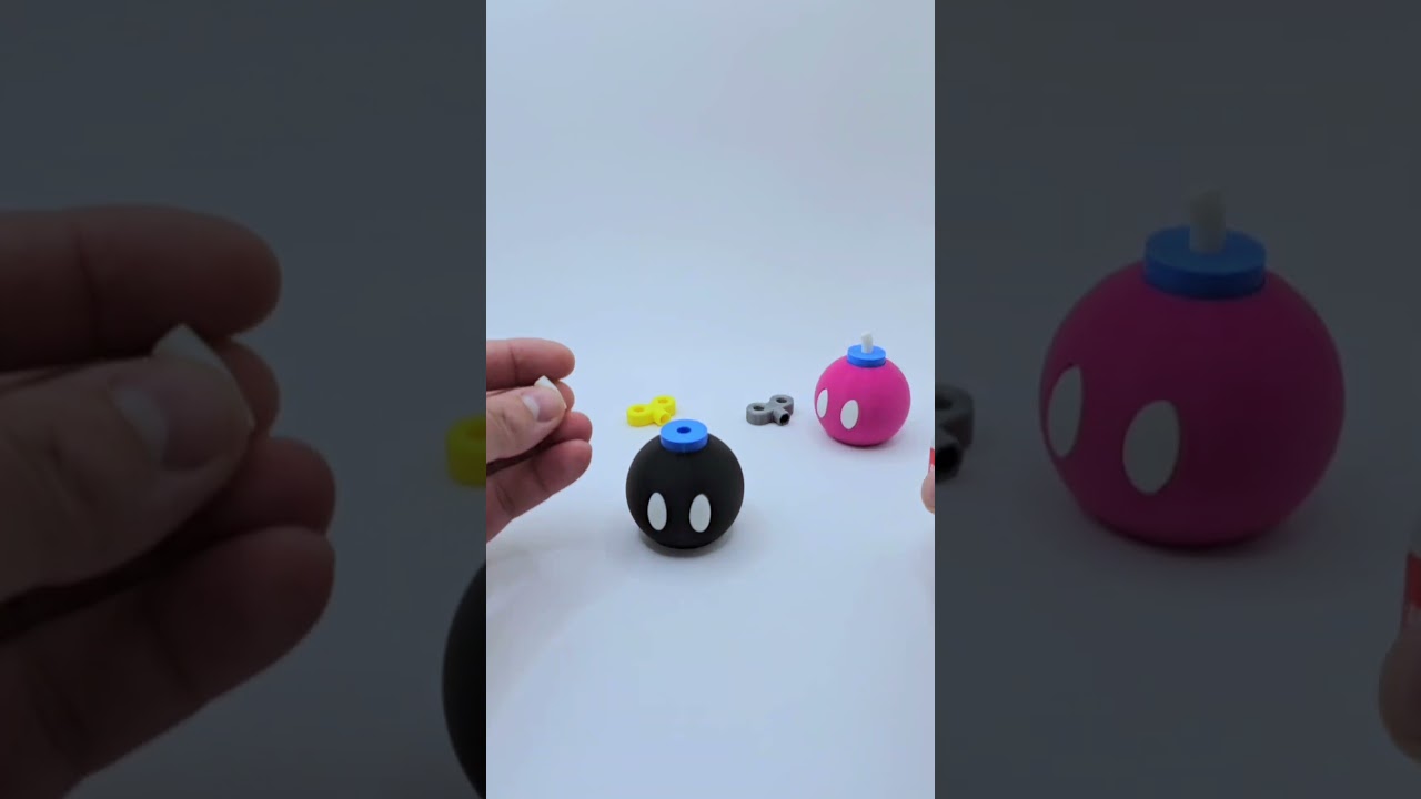 3D Print your own walking Bomb-Omb from Super Mario! 