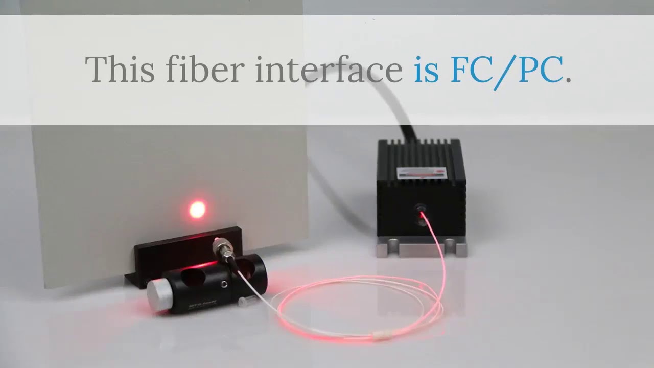 Red SM Fiber Laser 635nm Singlemode Fiber - YouTube