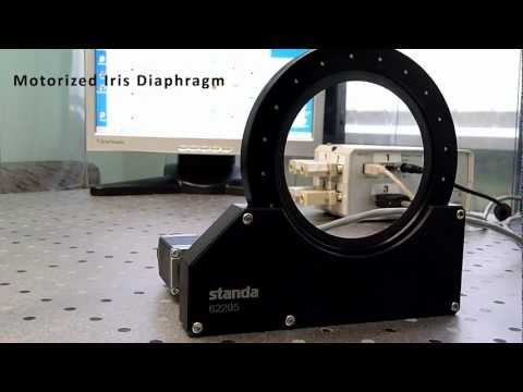 Motorized Iris Diaphragm - Full operation range