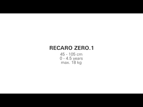 RECARO Zero.1 - The 360° rotatable reboarder child seat for Group 0+/I