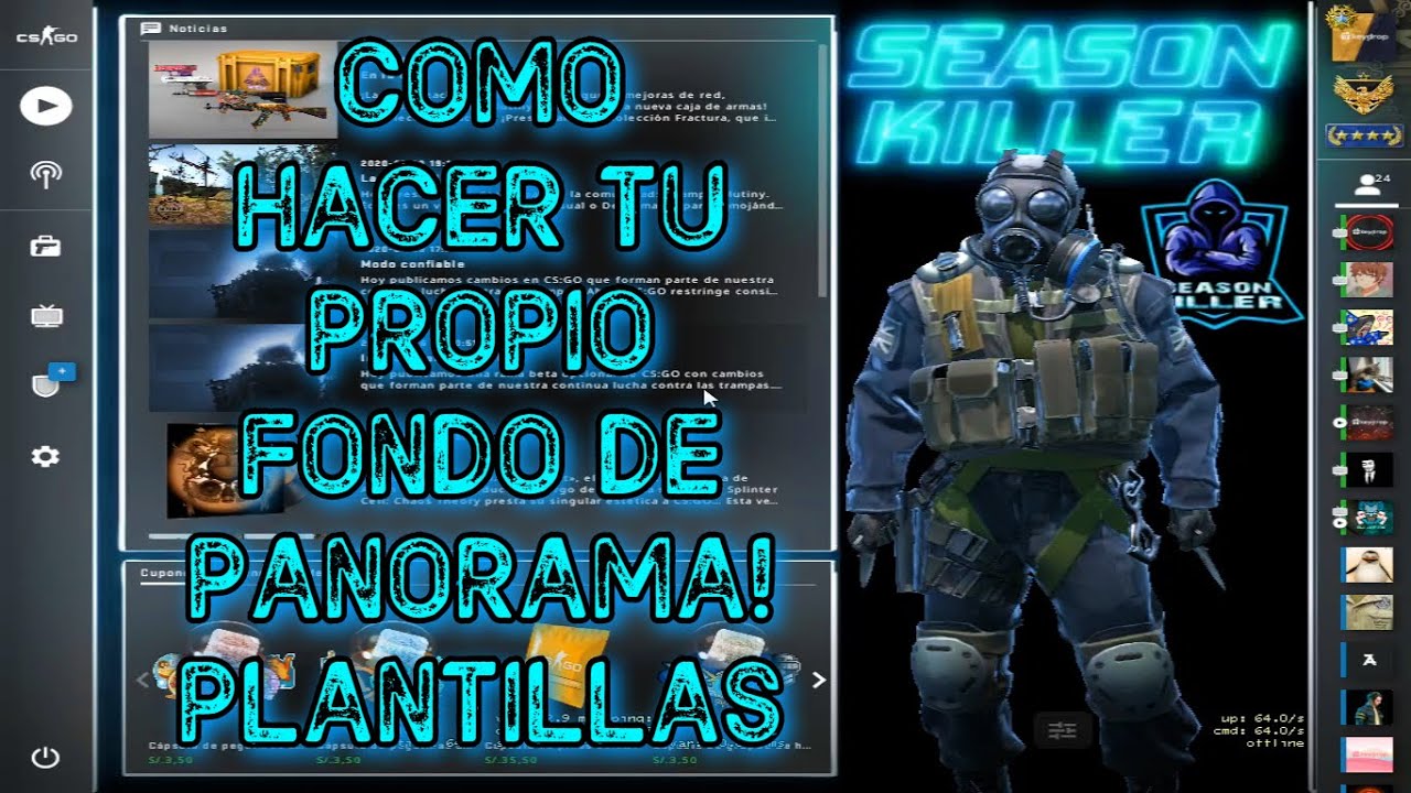 COMO HACER TU FONDO DE PANORAMA EN SIMPLES PASOS💥 - CS:GO - YouTube