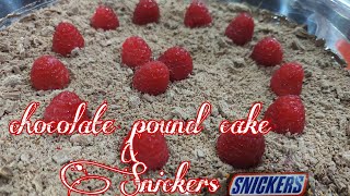 How to make Chocolate pound Cake & Snikers with design strawberry |easy to cook  affordable