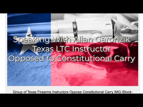 Texas LTC Instructor and I discuss Constitutional Carry