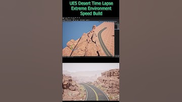 UE5 Desert Time Lapse Extreme Environment Speed Build #shorts #desert  #unrealengine5