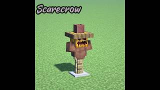 How To Make A Cute Scarecrow. #minecraft #minecraftraj #shorts