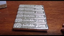 Unboxing 120 oz's of Scottsdale Silver's 20 oz Long Cast Bars! 