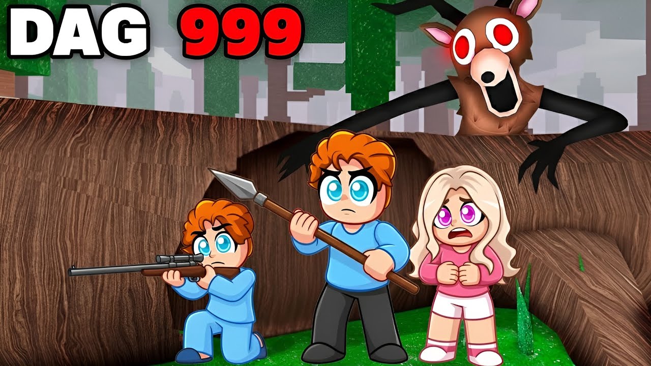 Vi Överlevde I En STOCK I 99 Nights In The Forest!