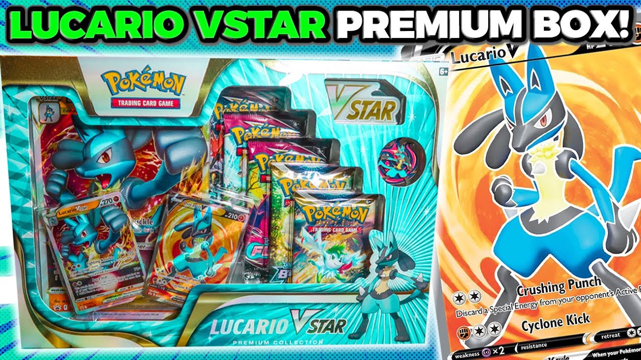 Pokemon TCG: VSTAR Premium Collection - Lucario, Card Games