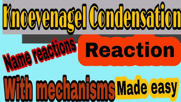 #Knoevenagelcondensation reaction organic chemistry Name Reactions