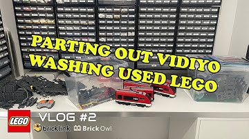 Parting out LEGO Vidiyo for my BrickLink/BrickOwl store / Washing used LEGO / VLOG #2