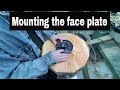 Centering the face plate on a bowl blank