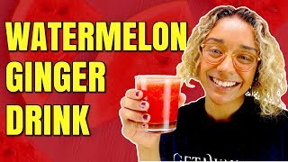 Easy Watermelon and Ginger Drink Recipe / Vegan Cooking @VinceLia1