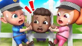 help baby is stuck police officer rescue song rosoo nursery