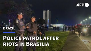 Brazil: police patrol government buildings retaken from rioting Bolsonaro supporters | AFP