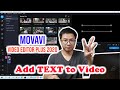 How to ADD TEXT to VIDEO - Movavi Video Editor Plus 2020 Tutorial