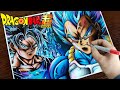 Drawing ULTRA Instinct GOKU and Super Saiyan BLUE EVOLUTION VEGETA I WyRich