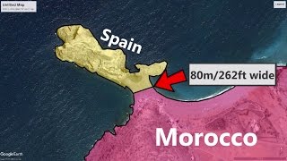 واحدة من أغرب حدود العالم هي الحدود المغربية الإسبانية