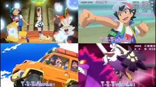 Pokémon: Journeys | 1.2.3 Opening Comparison Mashup (V1,V2,V3,V4)