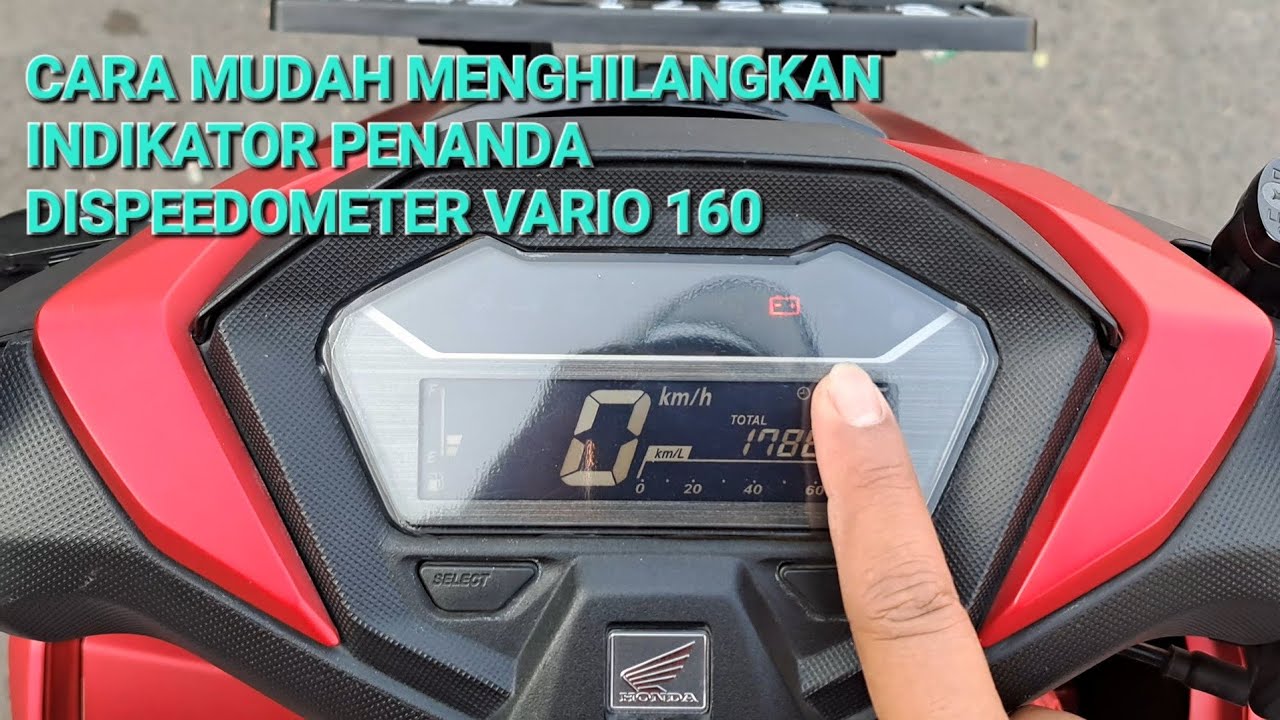 INDIKATOR AKI MENYALA, JGN PANIK INI SOLUSINYA,cara mnghilangkn indikator pda speedometer vario 160
