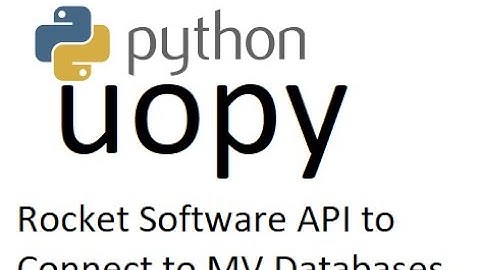 UOPY | UniObjects for Python | Pure Python API to connect to MV databases #python #api #uopy