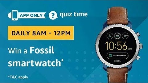 #198 Win a Fossil Smartwatch | Amazon Today