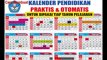 Cara Buat KALENDER PENDIDIKAN Praktis Otomatis