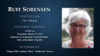 Funeral Service for Elizabeth (Buff) Sorensen
