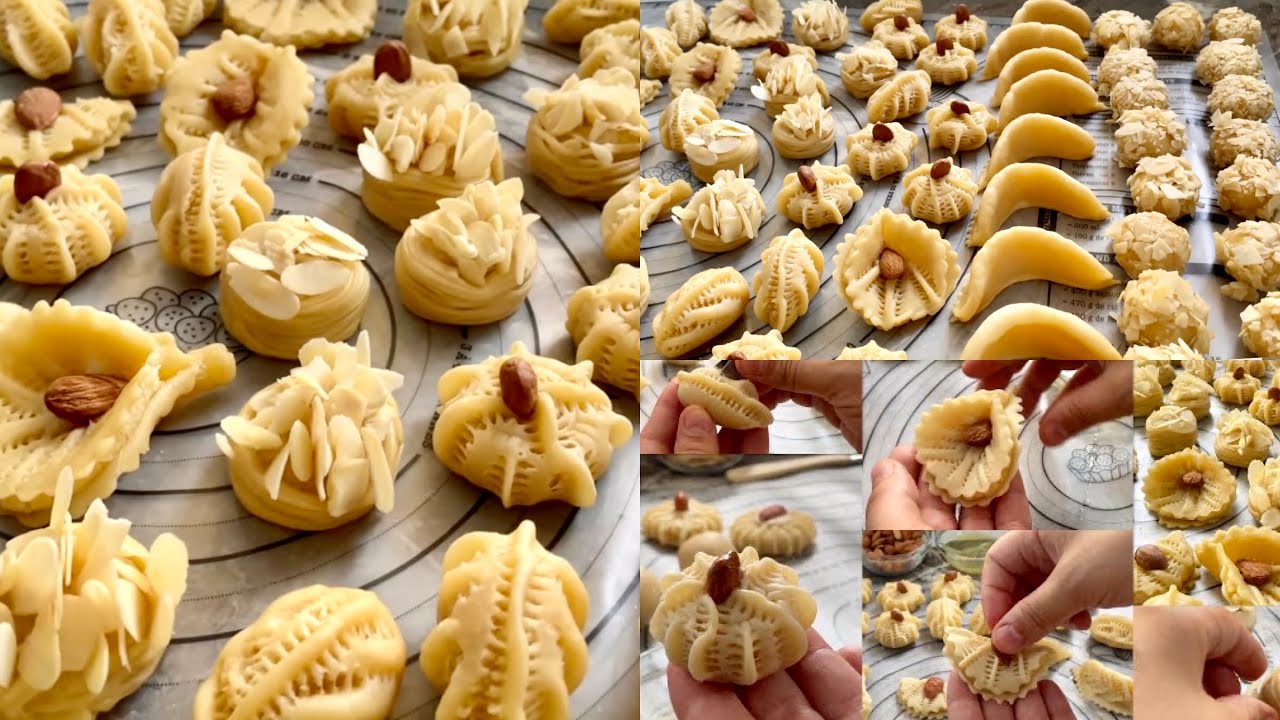 5 أشكال من حلويات اللوز  سهلة وسريعة حتى ولو كنتي مبتدئة غنعطيك جميع الأسرار ديال المحترفين