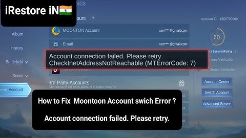 moonton account switch problem, - , how to switch account in mobile legends / without Any VPN apps